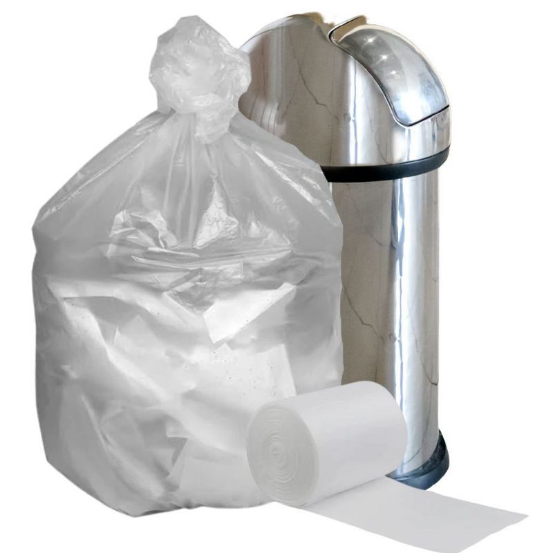 Plasticplace 40-45 Gallon High Density Trash Bags, Clear (250 Count)