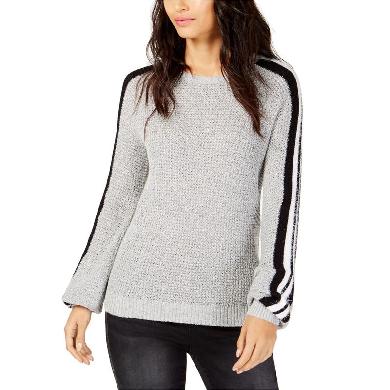 I.N.C International Concepts Womens Eyelash Pullover Sweater, hthrgrey, Medium
