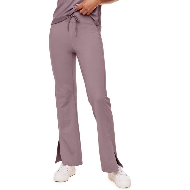 Adore Me Women's Cora Cozy Flare Legging Activewear S / Elderberry Purple.
