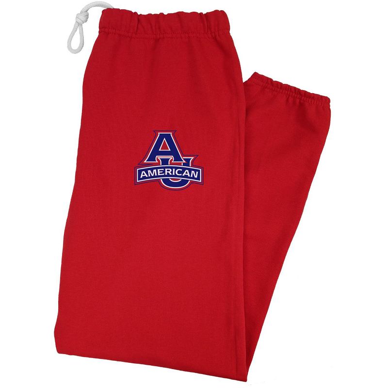 Men's Campus Lab American University Officially Licensed Apparel - Primary Logo Team Color Jogger Sweatpants Red Small