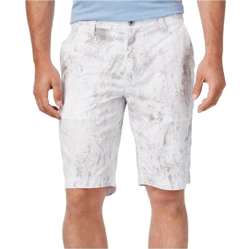 I.N.C International Concepts Mens Jetsam Print Casual Walking Shorts, whitepure, 36