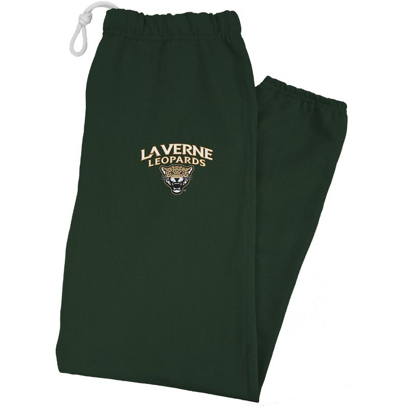 Men's Campus Lab University of La Verne Officially Licensed Apparel - Primary Logo Team Color Jogger Sweatpants Hunter Green Small