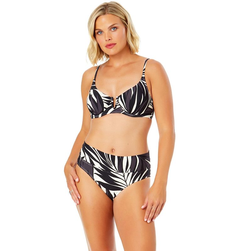 Women's Palm Chic V Wire Underwire Bikini Swim Top-Palm Chic-32C/34B