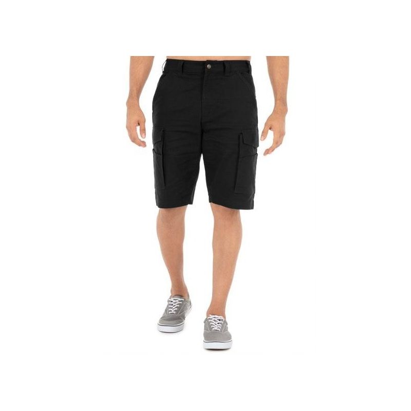 Wells Lamont Men's Performance Utility Ripstop Cargo Work Short - Black 38