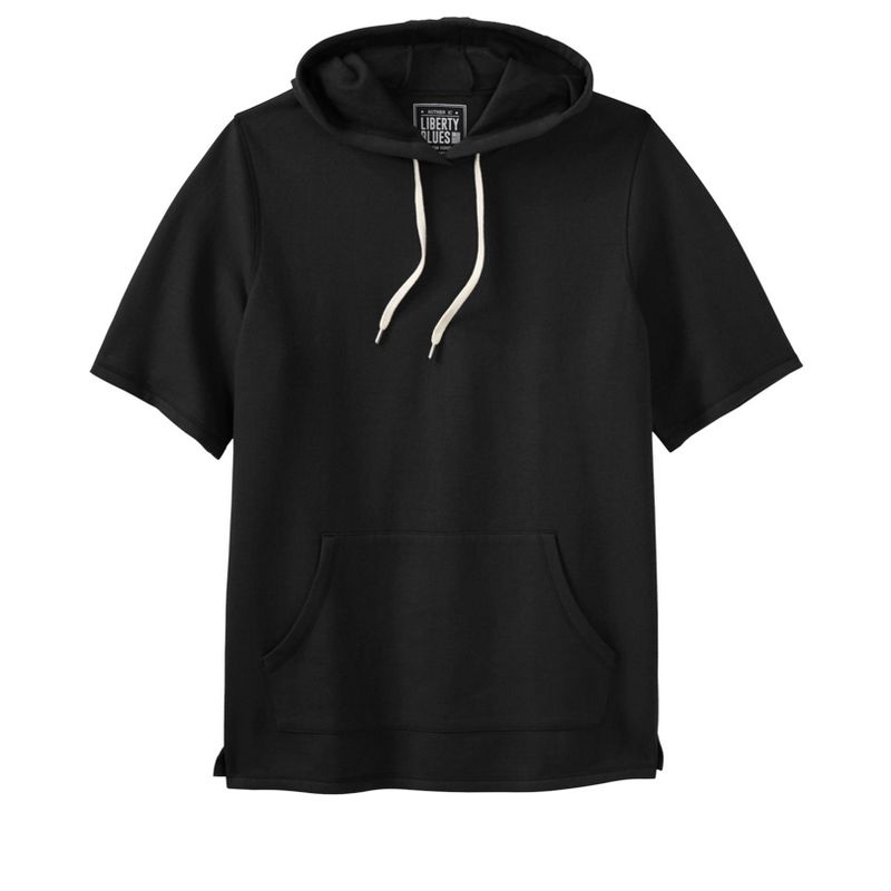 Liberty Blues by KingSize Short-Sleeve Hoodie - XL, Black