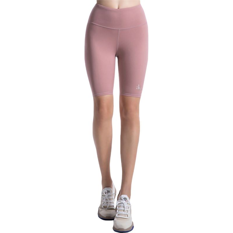 Anna-Kaci Active Women's High Elastic Waist Compression Yoga Shorts for Workout Wear - Small, Pink