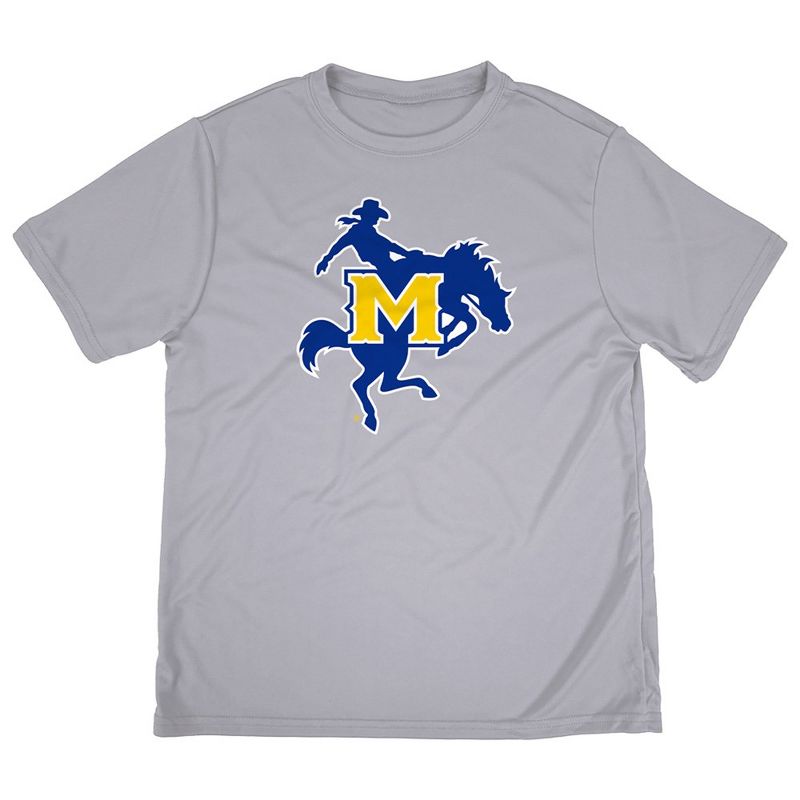 Boys' Mcneese State University Sport T-Shirt Primary Logo Athletic Heather Medium