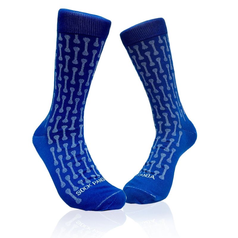 Bone Pattern Socks from the Sock Panda - Great for Halloween (Men's Sizes, Adult Large)