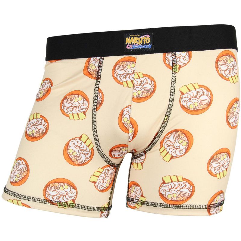 Naruto Shippuden Men's Ichiraku Ramen Noodle Soup Boxer Briefs Underwear (XL)