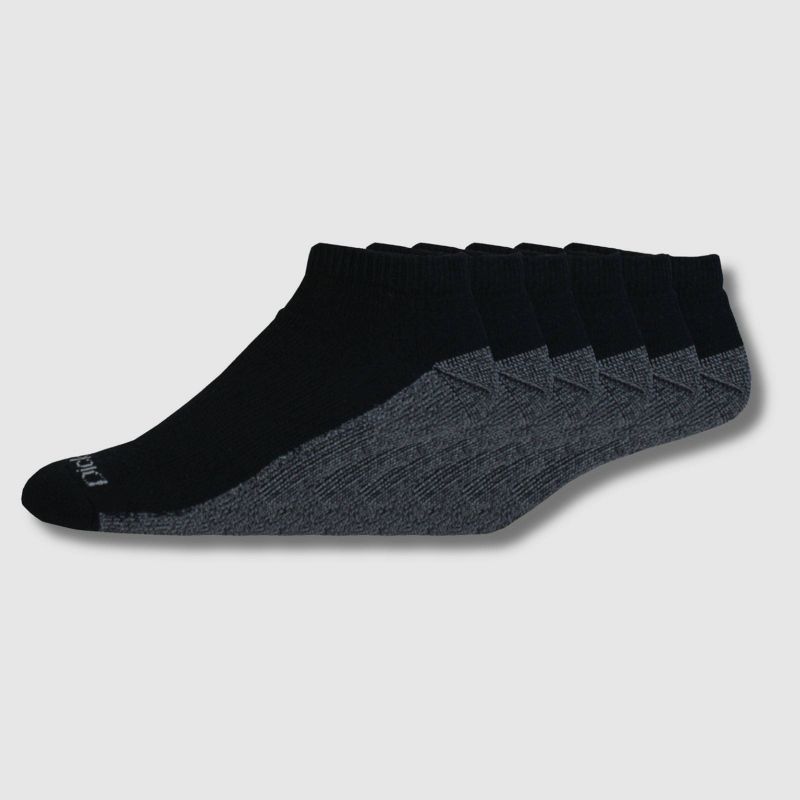 Dickies Men's 6pk Moisture Control Low-Cut Socks - Black 6-12: Midweight Knit, Tagless, Cotton Blend, Machine Washable