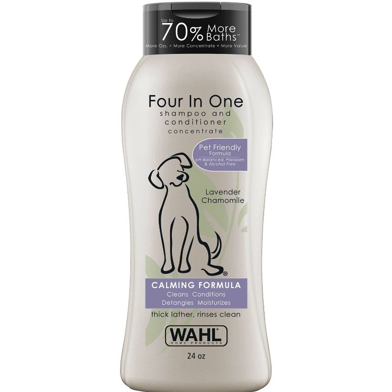 Wahl Four-In-One Fresh Scented Calming Formula Dog Shampoo and Conditioner - 24oz