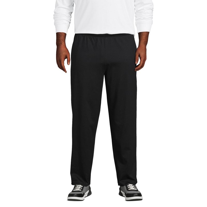 Lands' End Men's Big Jersey Knit Pant - 2X Big - Black