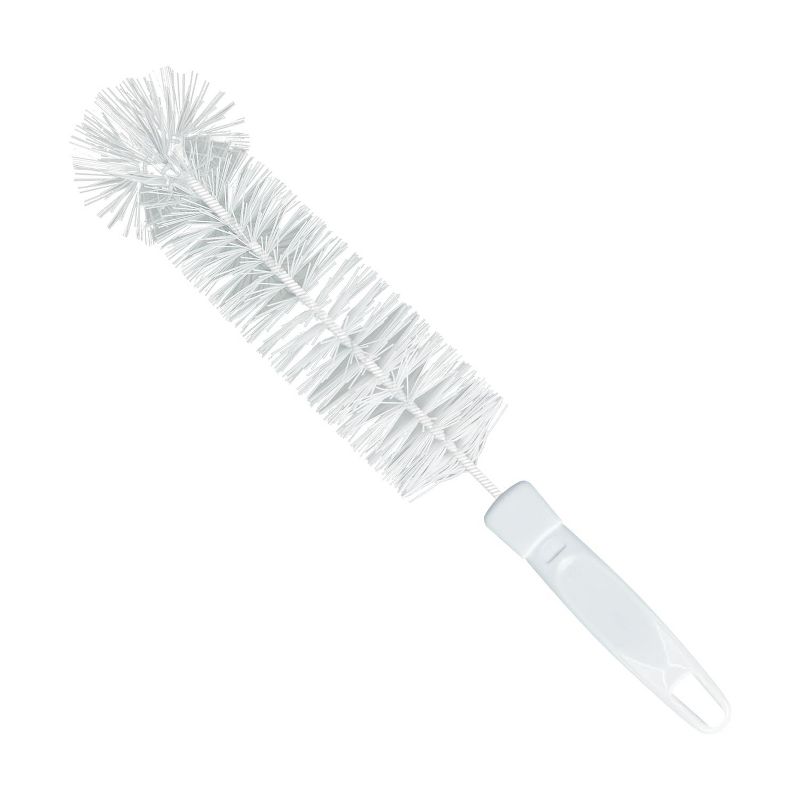 LOLA Bottle Brush Cleaner, Durable Fiber Bristles Around Twisted Wire with Gripper Handle & Storage Hang Hole, Dishwasher Safe, 1 Pack
