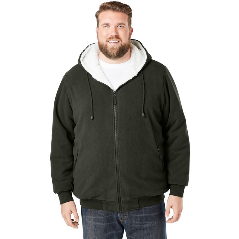 KingSize Explorer Plush Fleece Hoodie - XL, Forest Green