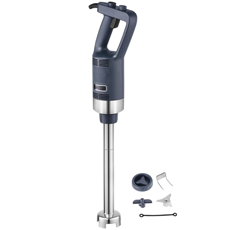 VEVOR Commercial Immersion Blender, 500W Heavy Duty Hand Mixer, 16 inch Stepless Variable Speed Mixer with Stainless Steel Blade, Black
