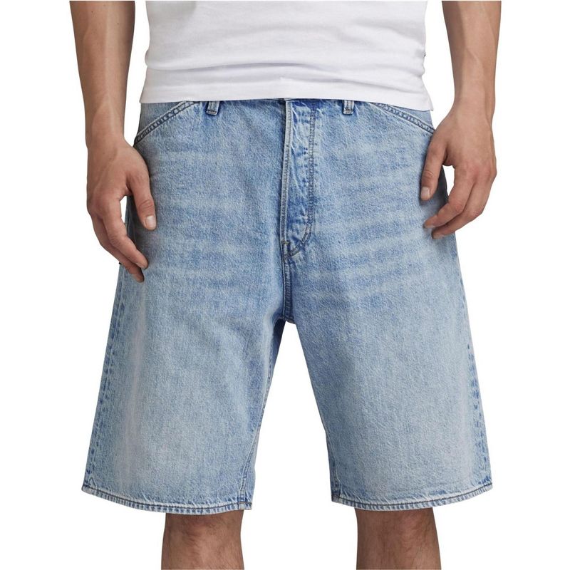 G-Star Raw Mens Sun Faded Casual Denim Shorts, ltpasblue, 36