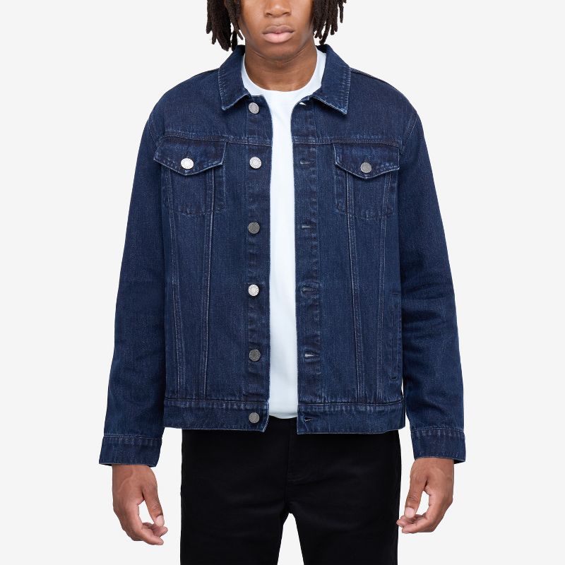 X RAY Men's Denim Jacket in BLUE RINSE Size Small