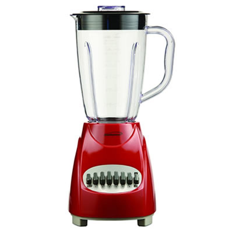Brentwood 12-Speed Blender with Plastic Jar in Red
