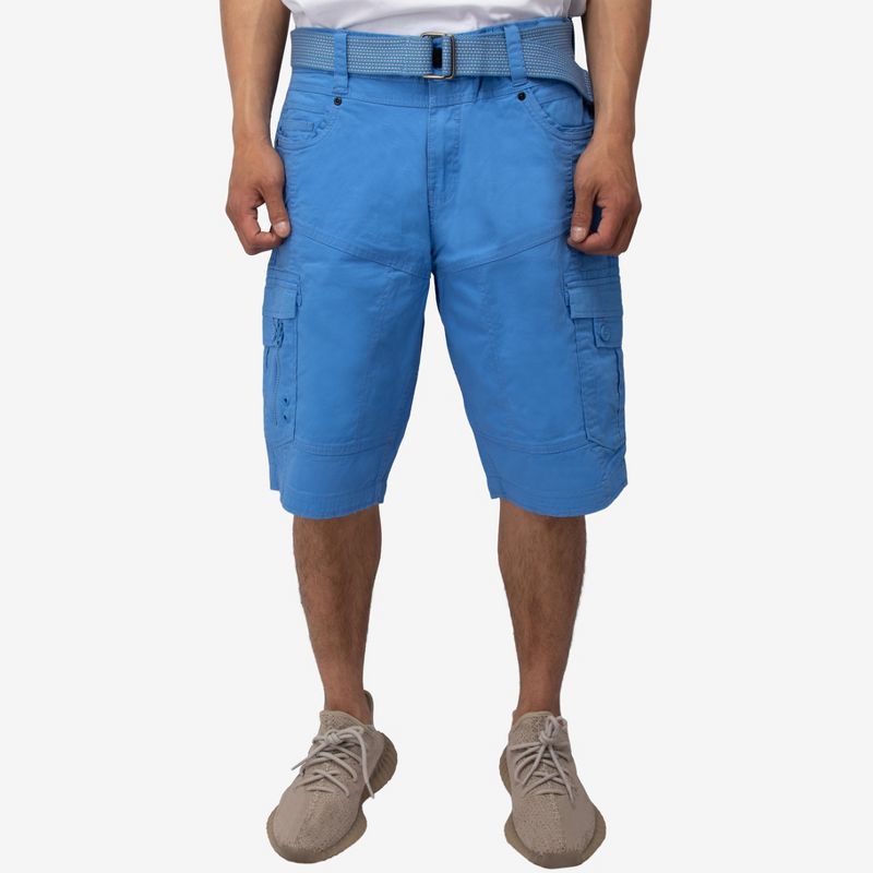 X RAY Men's 12.5" Inseam Strech Twill Cargo Shorts,Twill Shorts in MARINA Size 30