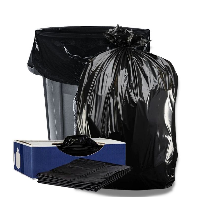 Plasticplace 20-30 Gallon Trash Bags, 2.0 Mil, Black (100 Count)
