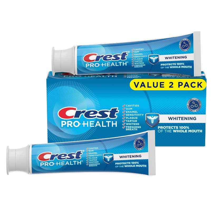 Crest Pro-Health Whitening Gel Toothpaste 4.3oz 2 Pack
