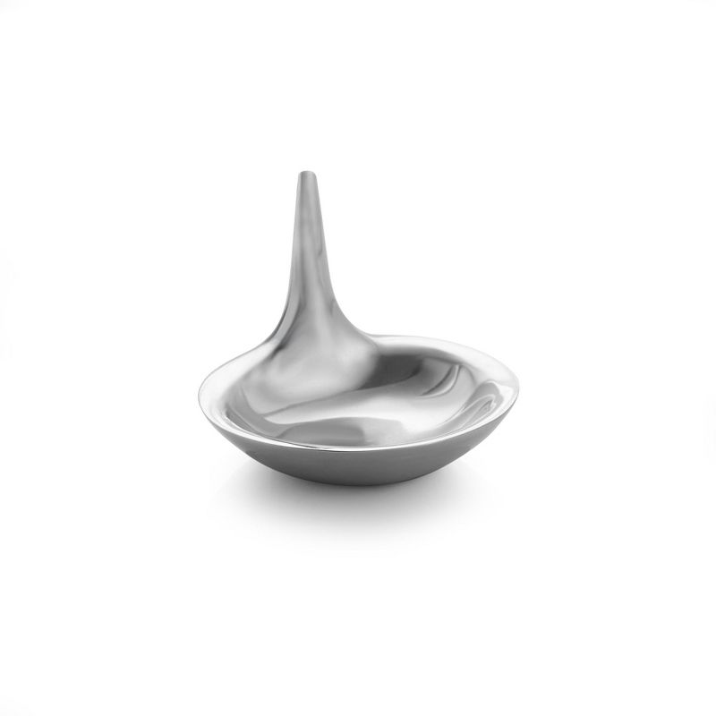 Nambé Mira Ring Holder – Modern Vertical Jewelry Stand for Rings & Small Accessories – 3.5” Decorative Catch-All Dish