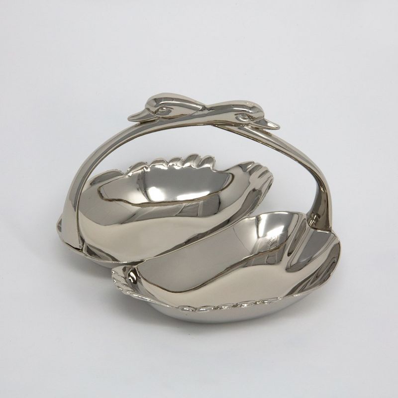 Jiallo Large swan double dish - 7 X 6 X 5"